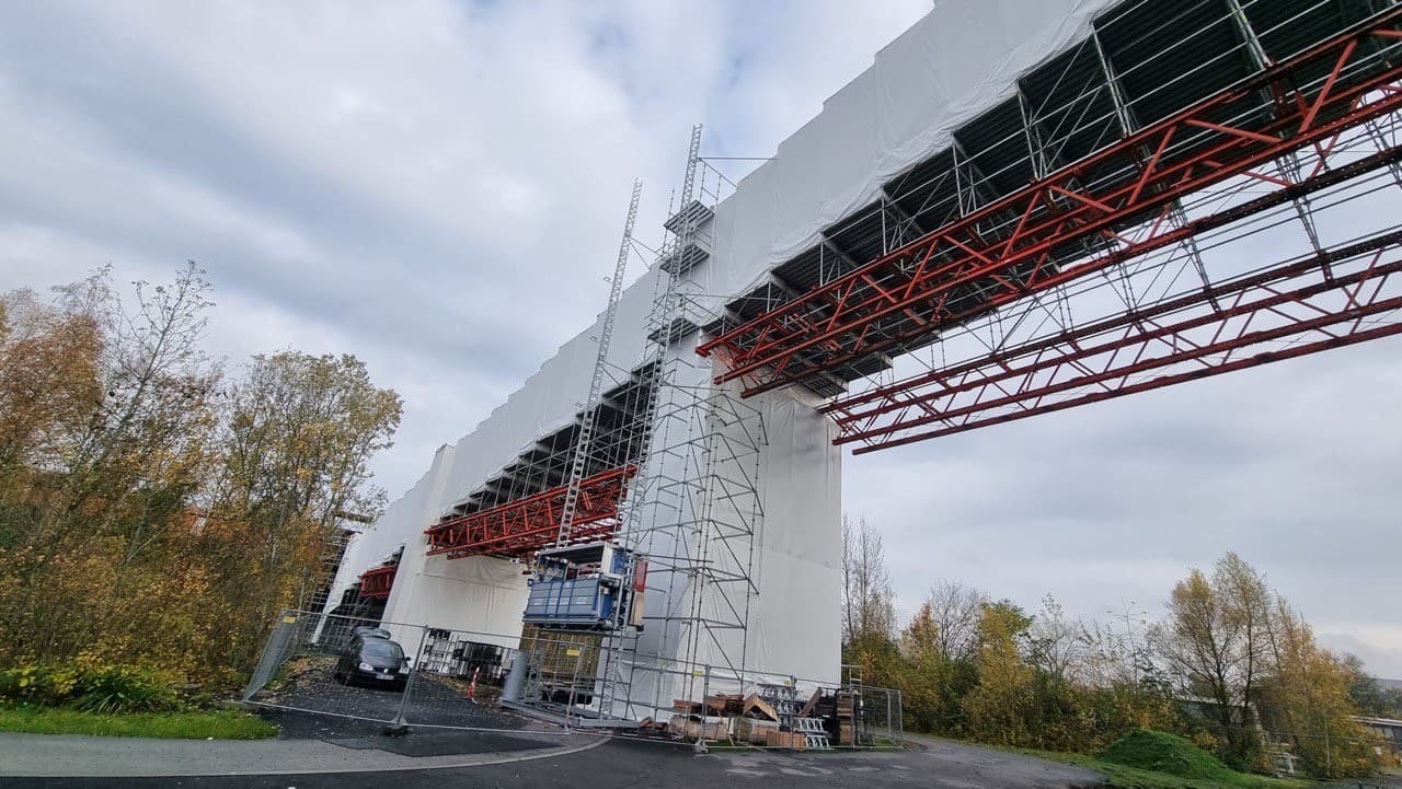 PVC Tarp Installation